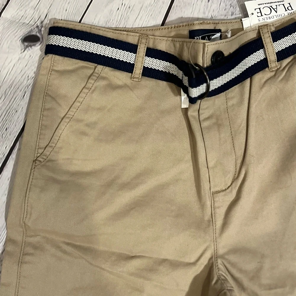 Children's Place Boys' Belted Chino Shorts NWT